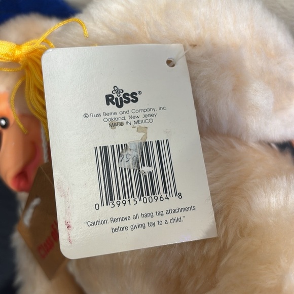 Russ Luv Pets Cream and Blue Graduation gorilla - Picture 4 of 5